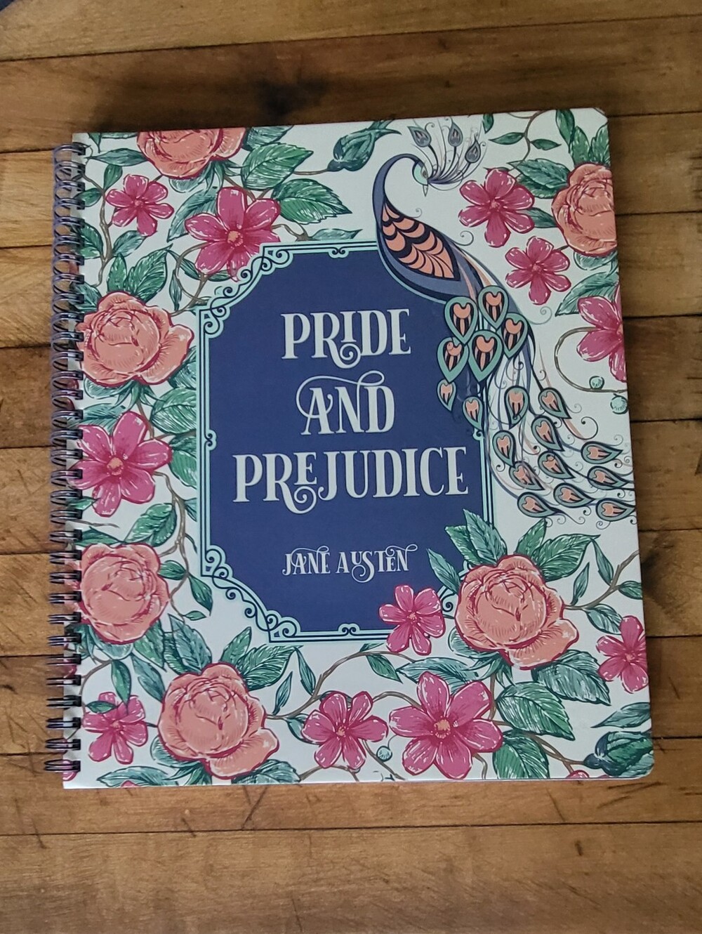 Pride & Prejudice Ring Writing Journal Notebook